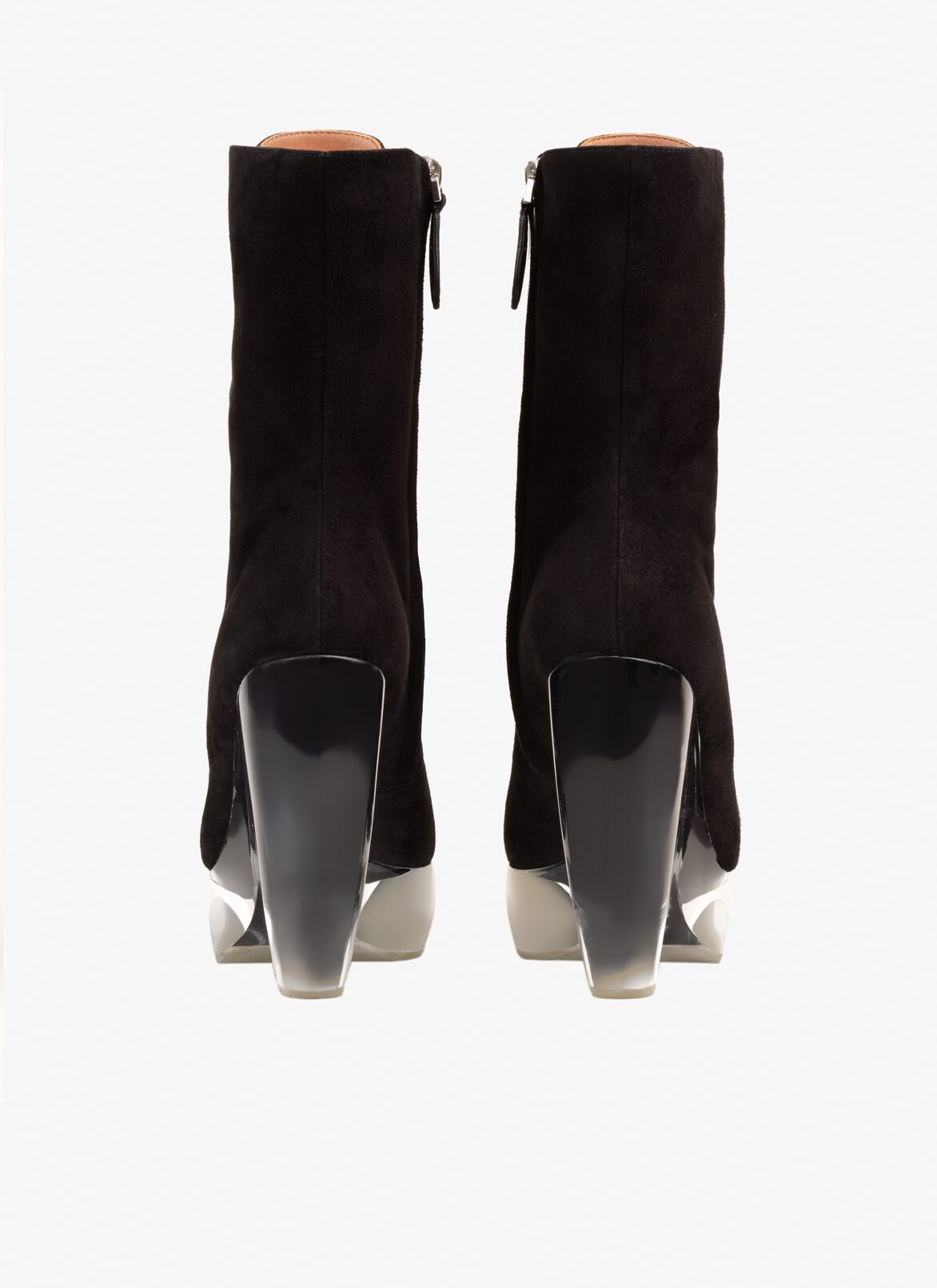 Suede Plexi Boots ALAÏA BLACK SUEDE PLEXI BOOTS